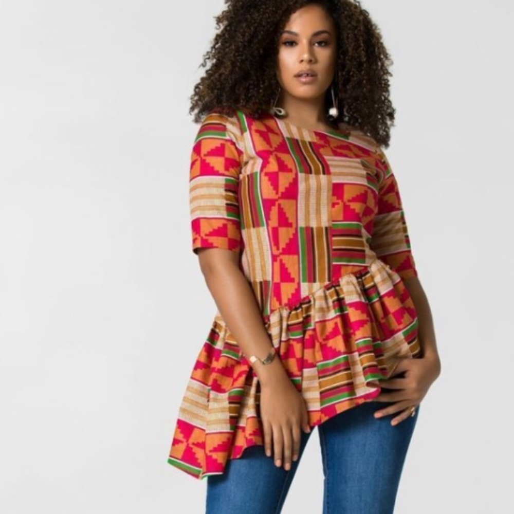 African Print Dubaku Top